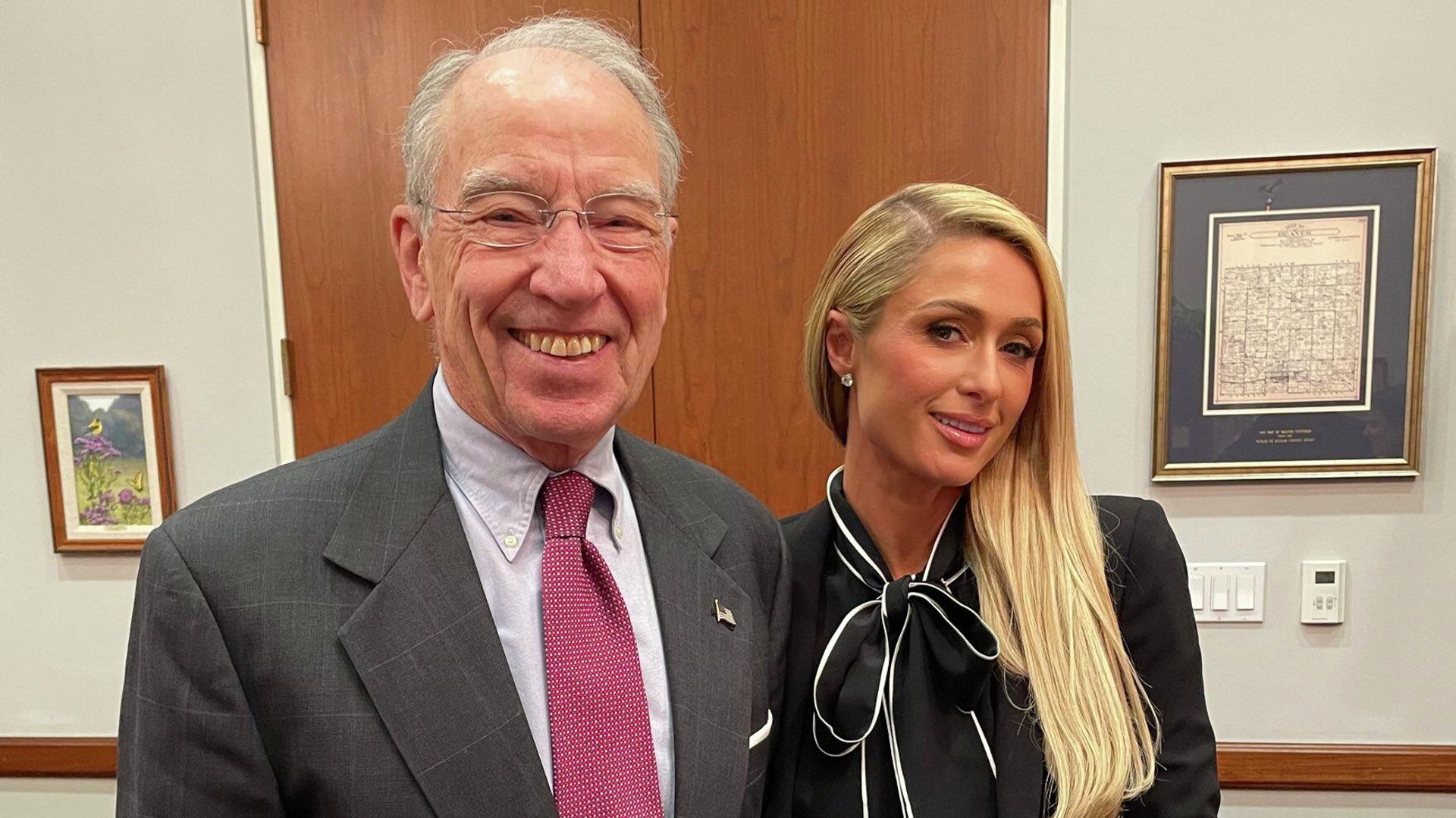 Chuck Grassley (10/5/22): Met w Paris Hilton to discuss how we can stop abuse of children in residential care facilities. Chuck Grassley (10/5/22): Met w Paris Hilton to discuss how we can stop abuse of children in residential care facilities. - Sputnik International, 1920, 10.05.2022