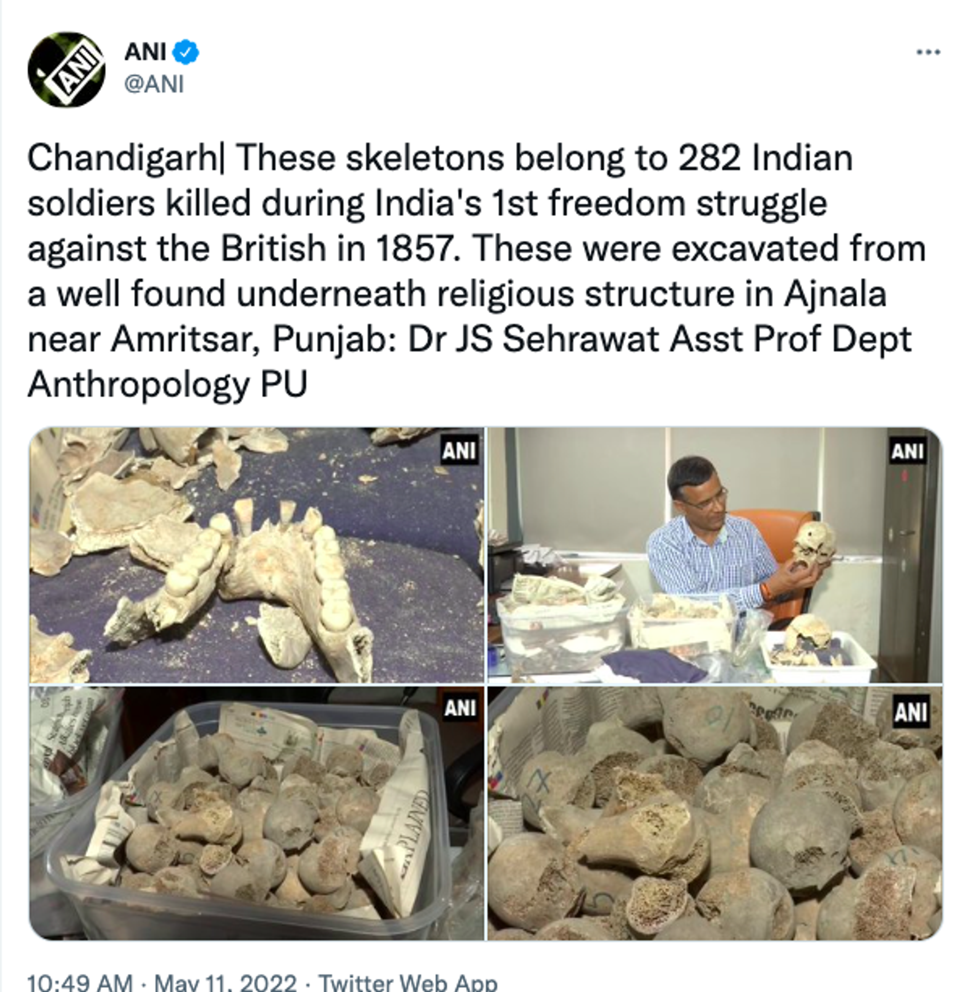 Skeleton In Punjab's Ajnala - Sputnik International, 1920, 11.05.2022
