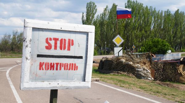 DPR Forces' checkpoint in Kherson region - Sputnik International