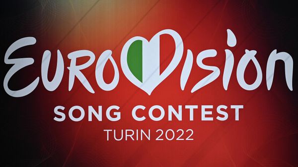 A photograph shows a banner of the Eurovision Song contest 2022 near Palalpitour, the venue of the contest, in Turin on May 2, 2022. - Sputnik International
