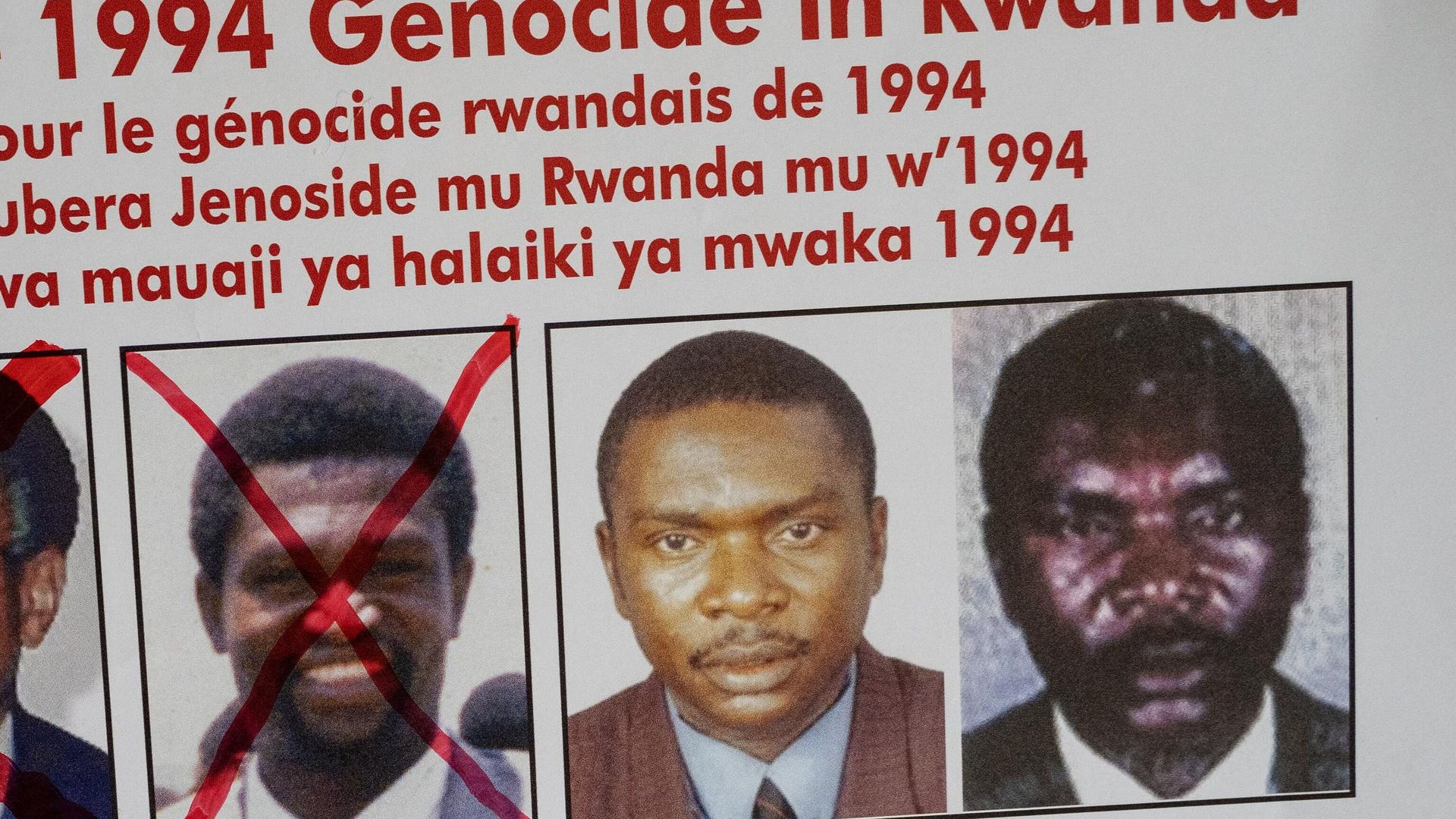 A picture taken on May 19, 2020, shows the faces of Protais Mpiranya, one of the key suspects in the 1994 Rwandan genocide, on a wanted poster on the wall at the Genocide Fugitive Tracking Unit office in Kigali, Rwanda. A picture taken on May 19, 2020, shows the faces of Protais Mpiranya, one of the key suspects in the 1994 Rwandan genocide, on a wanted poster on the wall at the Genocide Fugitive Tracking Unit office in Kigali, Rwanda. - Sputnik International, 1920, 12.05.2022