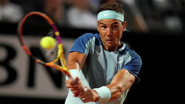 Rafael Nadal of Spain returns the ball to Denis Shapovalov of Canada during their match at the Italian Open tennis tournament, in Rome, Thursday, May 12, 2022 - Sputnik International