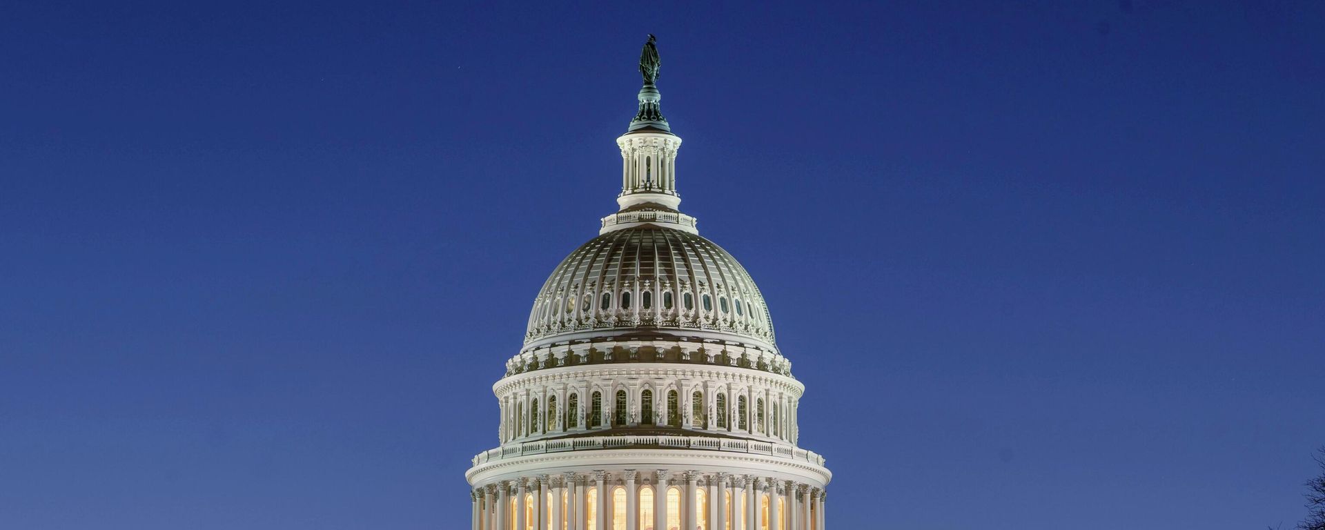 The U.S. Capitol building is seen before sunrise on Capitol Hill in Washington, Monday, March. 21, 2022. The U.S. Capitol building is seen before sunrise on Capitol Hill in Washington, Monday, March. 21, 2022. - Sputnik International, 1920, 10.11.2022