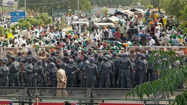 Protesting Farmers At India's Chandigarh - Sputnik International