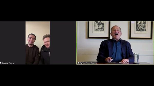 Screenshot of George W. Bush's conversation with Russian pranksters Vovan and Lexus. - Sputnik International