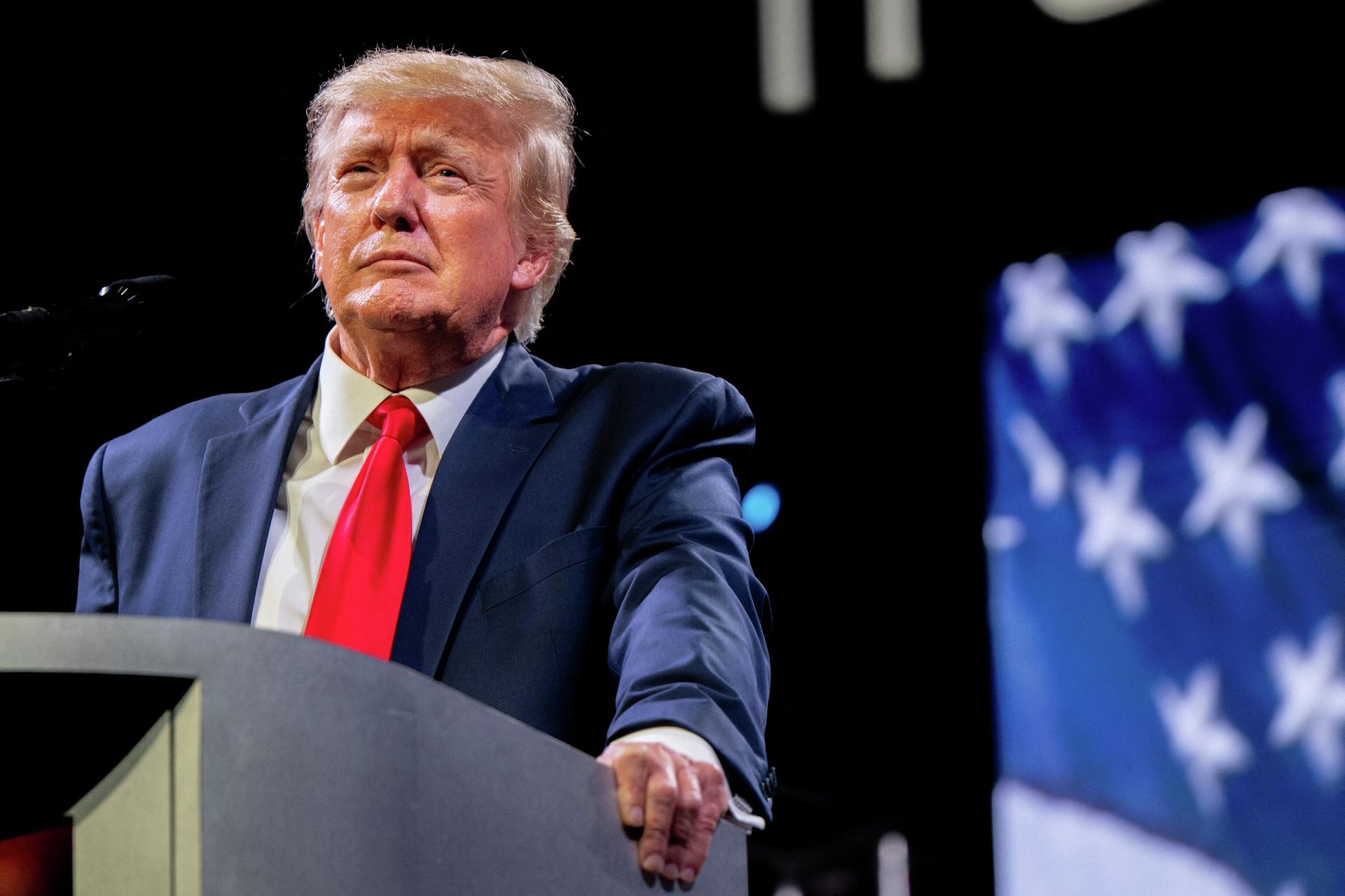  Former U.S. President Donald Trump speaks during the American Freedom Tour at the Austin Convention Center on May 14, 2022 in Austin, Texas. - Sputnik International, 1920, 26.05.2022