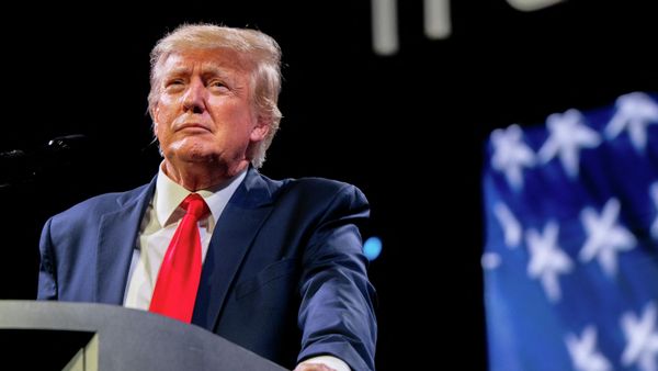  Former U.S. President Donald Trump speaks during the American Freedom Tour at the Austin Convention Center on May 14, 2022 in Austin, Texas. - Sputnik International