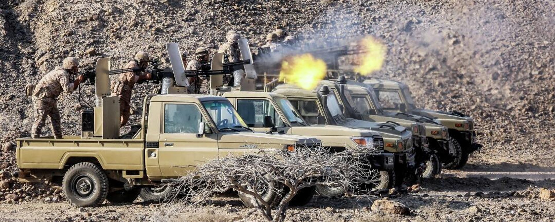 This handout photo provided by Iran's Revolutionary Guard Corps (IRGC) official website via SEPAH News on December 23, 2021, shows the Islamic Revolutionary Guard Corps (IRGC) taking part in five-days military exercises in three provinces - Sputnik International, 1920, 23.05.2022