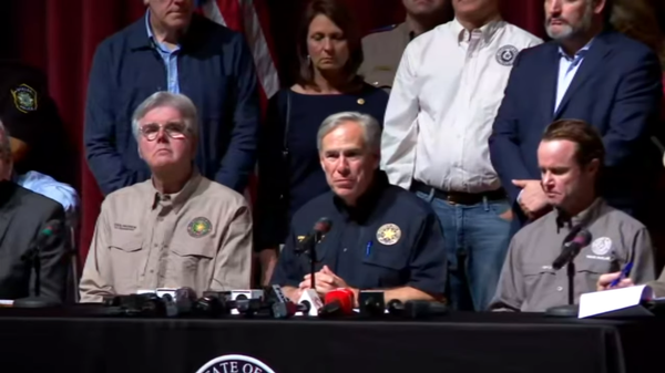 Texas Governor Greg Abbott speaks at a press conference on May 25, 2022, about the mass shooting in Uvalde a day prior that killed 21 people, 19 of whom were elementary school students. Texas Governor Greg Abbott speaks at a press conference on May 25, 2022, about the mass shooting in Uvalde a day prior that killed 21 people, 19 of whom were elementary school students. - Sputnik International