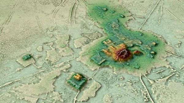 A 3-D animation put together using data from lidar shows the urban center of Cotoca - Sputnik International