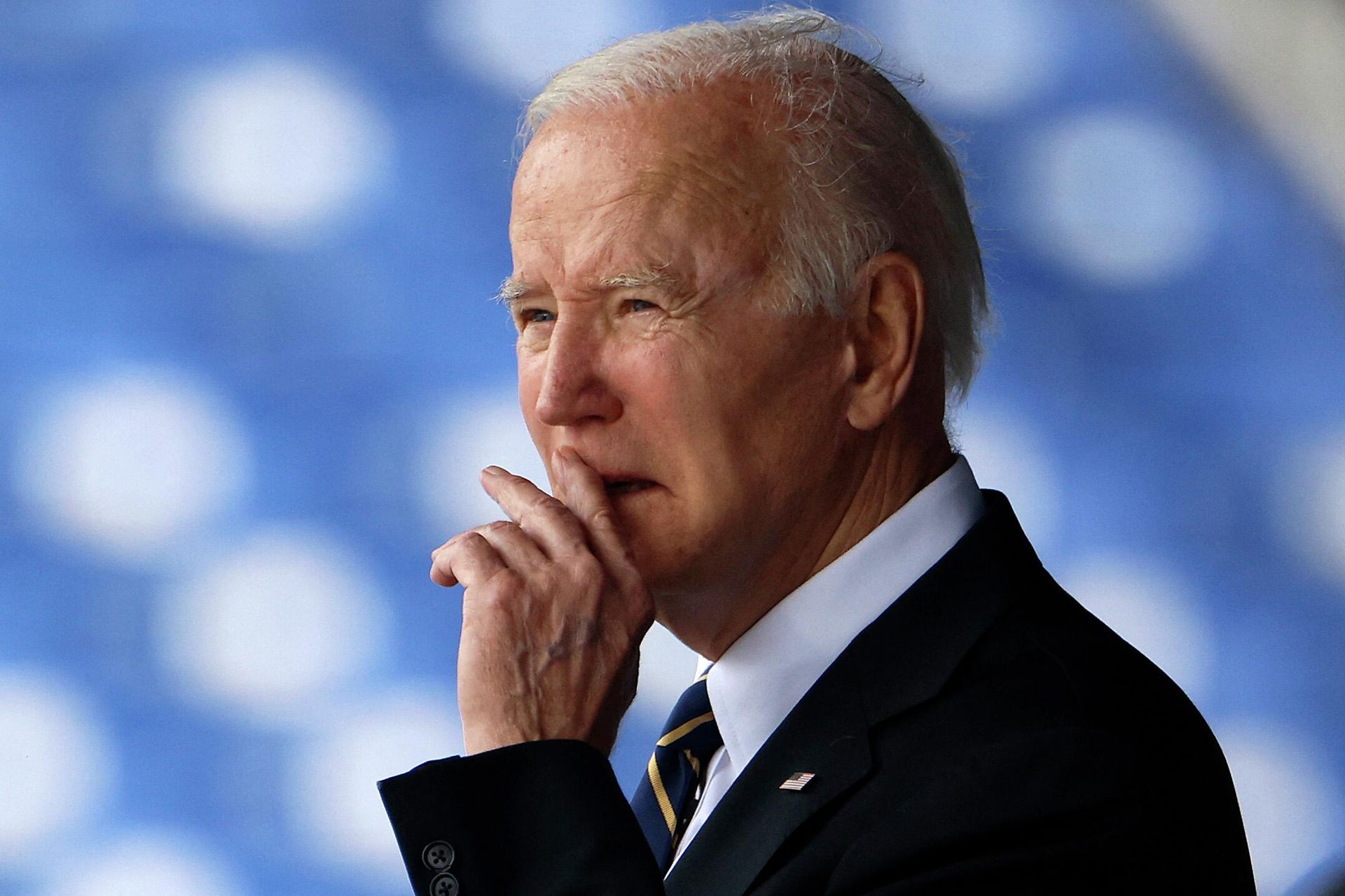 ANNAPOLIS, MARYLAND - MAY 27: U.S. President Joe Biden delivers the commencement address during the graduation and commissioning ceremony at the U.S. Naval Academy Memorial Stadium on May 27, 2022 in Annapolis, Maryland. A total of 1,100 sailors and Marines graduated from the service academy. ANNAPOLIS, MARYLAND - MAY 27: U.S. President Joe Biden delivers the commencement address during the graduation and commissioning ceremony at the U.S. Naval Academy Memorial Stadium on May 27, 2022 in Annapolis, Maryland. A total of 1,100 sailors and Marines graduated from the service academy. - Sputnik International, 1920, 18.06.2022