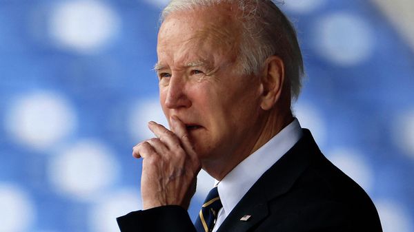 ANNAPOLIS, MARYLAND - MAY 27: U.S. President Joe Biden delivers the commencement address during the graduation and commissioning ceremony at the U.S. Naval Academy Memorial Stadium on May 27, 2022 in Annapolis, Maryland. A total of 1,100 sailors and Marines graduated from the service academy.   - Sputnik International