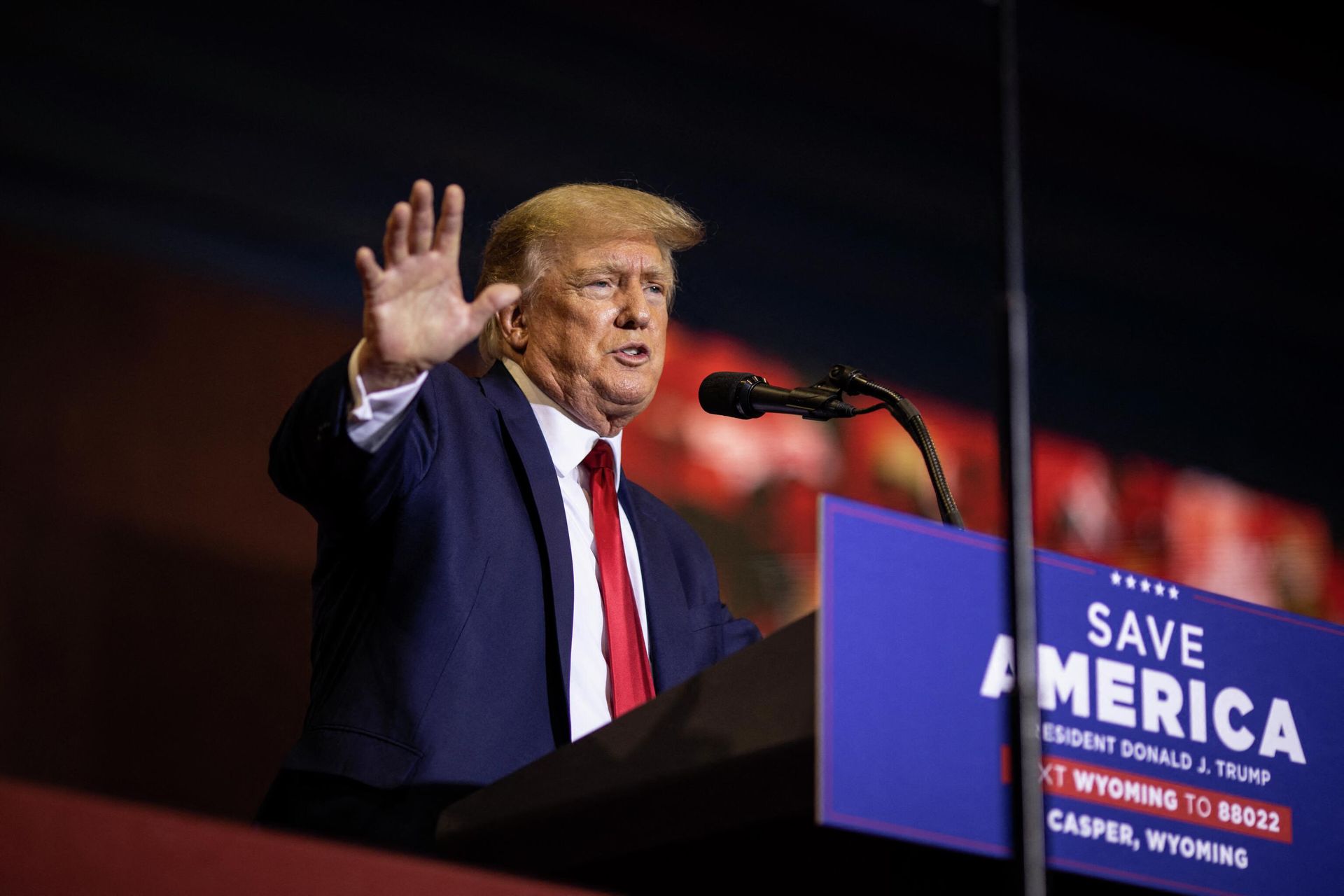 Former President Donald Trump speaks at a rally on May 28, 2022 in Casper, Wyoming - Sputnik International, 1920, 14.06.2022