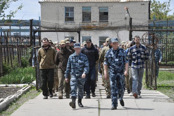 Ukrainian prisoners of war in a penitentiary facility in the Donetsk People's Republic. - Sputnik International