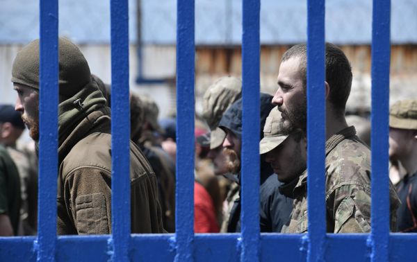 Ukrainian prisoners of war in a penitentiary facility in the Donetsk People's Republic. - Sputnik International