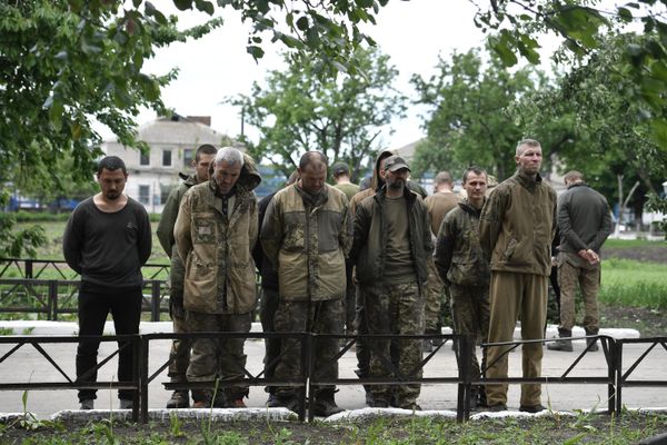 Ukrainian prisoners of war in a penitentiary facility in the Donetsk People's Republic. - Sputnik International