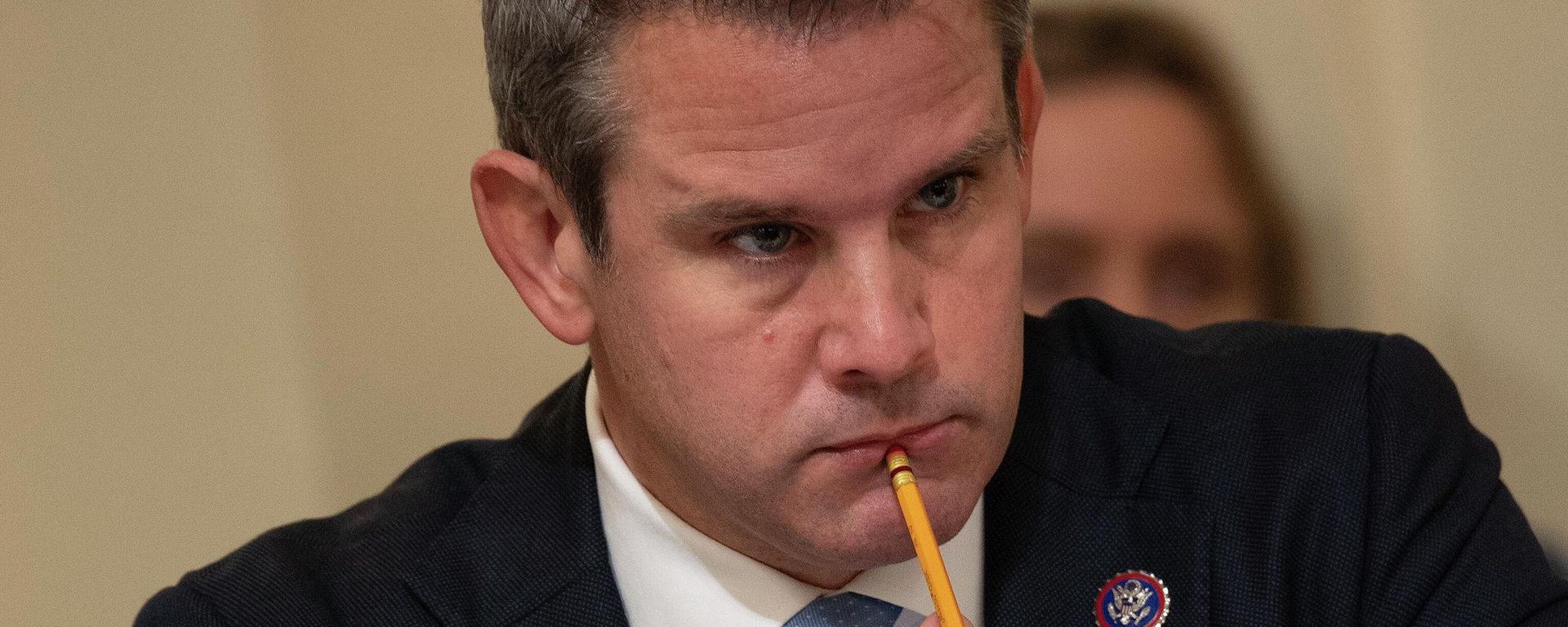 US Representative Adam Kinzinger listens during a hearing of the House select committee investigating the January 6, 2021, attack on the US Capitol, during their first hearing on Capitol Hill in Washington, DC, on July 27, 2021 - Sputnik International, 1920, 30.05.2022