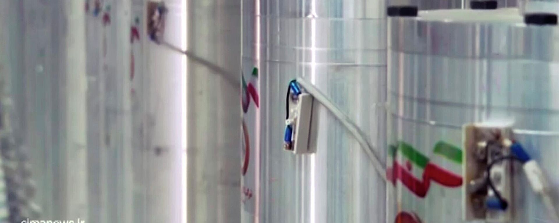In this image made from April 17, 2021, video released by the Islamic Republic Iran Broadcasting, IRIB, state-run TV, various centrifuge machines line the hall damaged on Sunday, April 11, 2021, at the Natanz Uranium Enrichment Facility - Sputnik International, 1920, 25.06.2022
