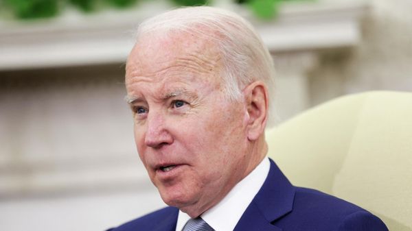 U.S. President Joe Biden speaks during a meeting with Federal Reserve Chairman Jerome Powell and Treasury Secretary Janet Yellen, in the Oval Office at the White House on May 31, 2022 in Washington, DC.  - Sputnik International