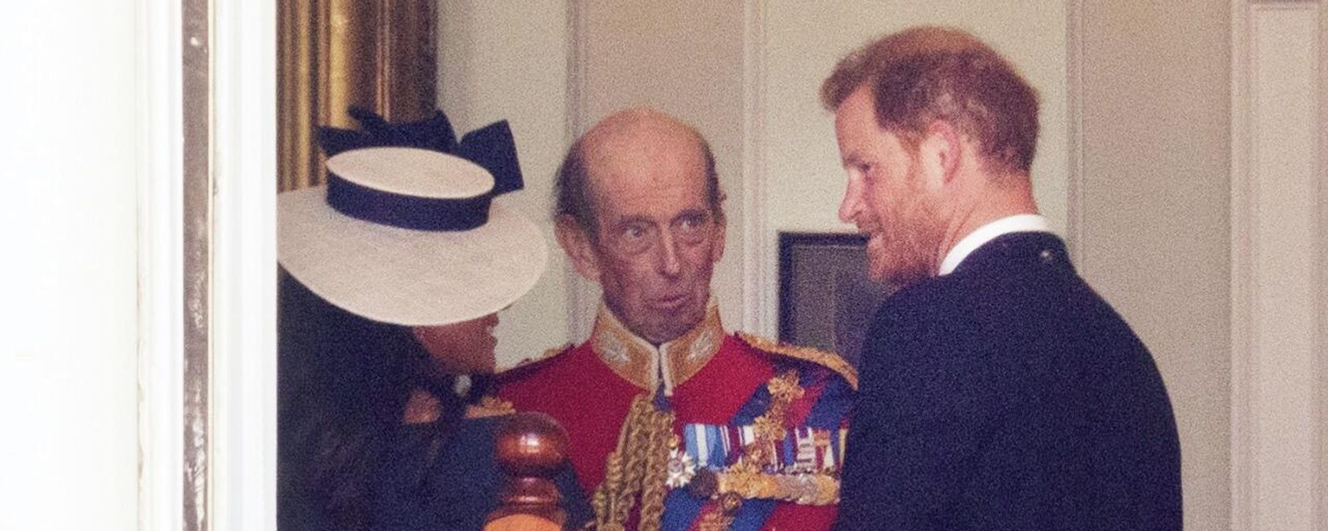 Prince Harry, The Duke of Sussex and Meghan, The Duchess of Sussex - with the Duke of Kent, during the Trooping the Colour ceremony at Horse Guards Parade - Sputnik International, 1920, 03.06.2022