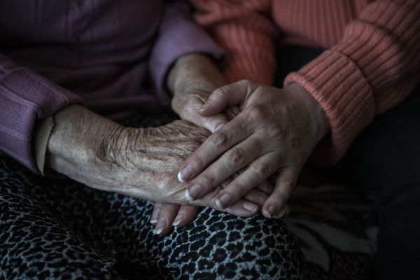 Larisa Kovalenko, who was born in Mariupol and who lived in Sevastopol and Moscow for the last eight years, meets her mother Elena, a resident of Mariupol who was evacuated to Donetsk. They haven't seen each other for three years. - Sputnik International