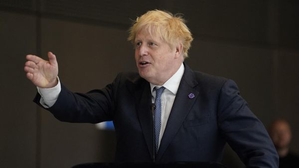 Britain's Prime Minister Boris Johnson speaks during his visit to Paddington Station in London on May 17, 2022, to mark the completion of London's Crossrail project, ahead of the opening of the new 'Elizabeth Line' next week - Sputnik International