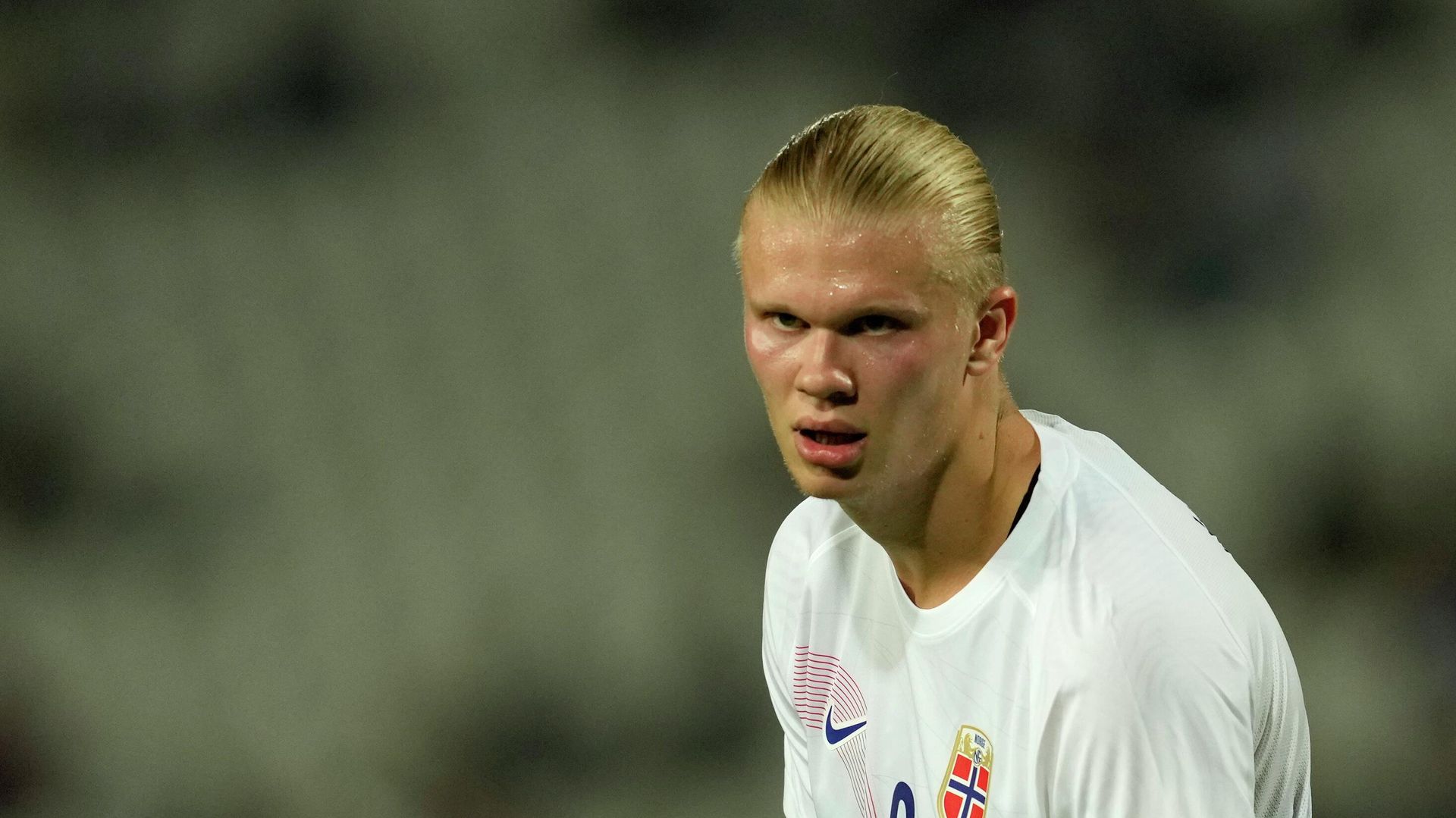 Norway's Erling Haaland reacts during the UEFA Nations League soccer match between Serbia and Norway at the Rajko Mitic Stadium in Belgrade, Serbia, Thursday, June 2, 2022 - Sputnik International, 1920, 06.06.2022