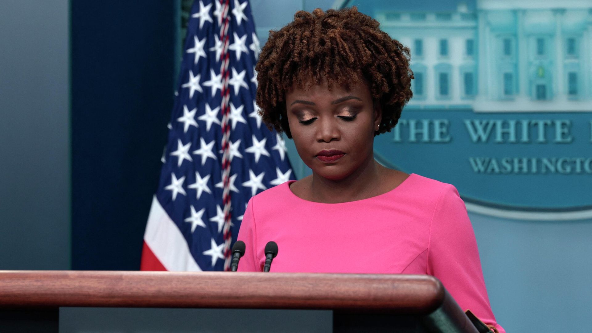 White House Press Secretary Karine Jean-Pierre listens to a question during a daily press briefing at the White House on May 26, 2022 in Washington, DC - Sputnik International, 1920, 06.06.2022
