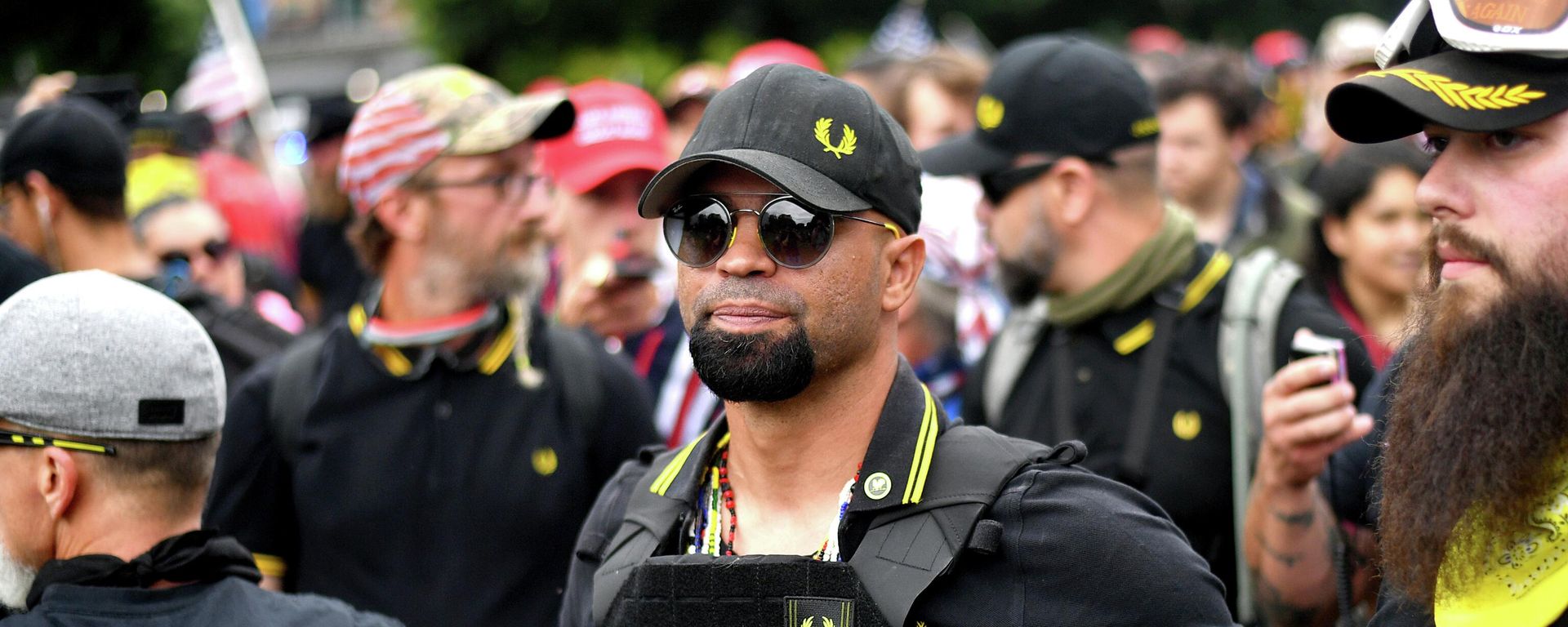 FILE - In this Aug. 17, 2019, file photo, Proud Boys chairman Enrique Tarrio rallies in Portland, Ore. - Sputnik International, 1920, 07.06.2022