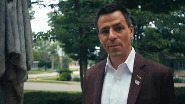 Ryan Kelley, a Republican candidate for Governor of Michigan - Sputnik International