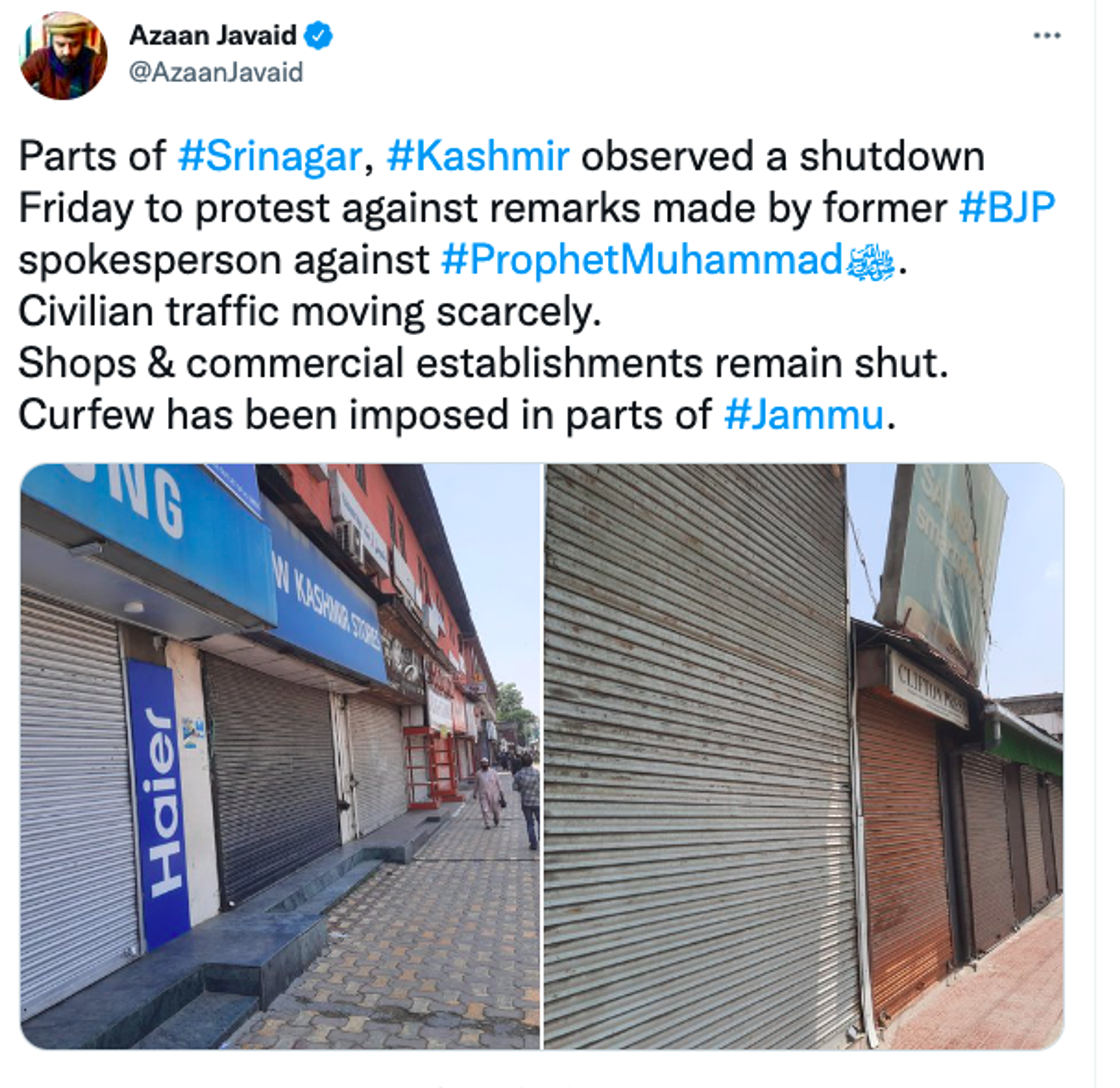 Shutdown in Srinagar - Sputnik International, 1920, 10.06.2022