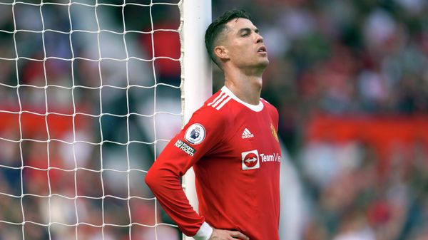 FILE- Manchester United's Cristiano Ronaldo rests against a goalpost during the English Premier League soccer match between Manchester United and Norwich City at Old Trafford stadium in Manchester, England, on April 16, 2022. FILE- Manchester United's Cristiano Ronaldo rests against a goalpost during the English Premier League soccer match between Manchester United and Norwich City at Old Trafford stadium in Manchester, England, on April 16, 2022. - Sputnik International