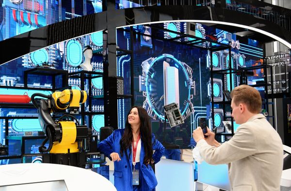 The Russian Export Centre presenting its stand at the St. Petersburg International Economic Forum. - Sputnik International