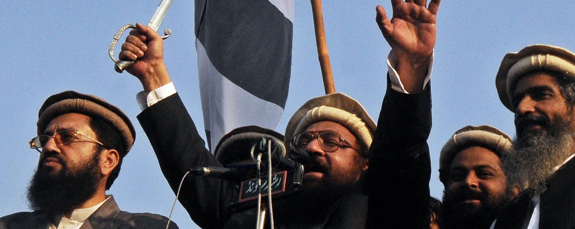 Abdul Rehman Makki, leader of banned Jamaat-ud-Dawa addresses the Kashmir solidarity day rally in Lahore on February 5, 2012 - Sputnik International, 1920, 17.06.2022