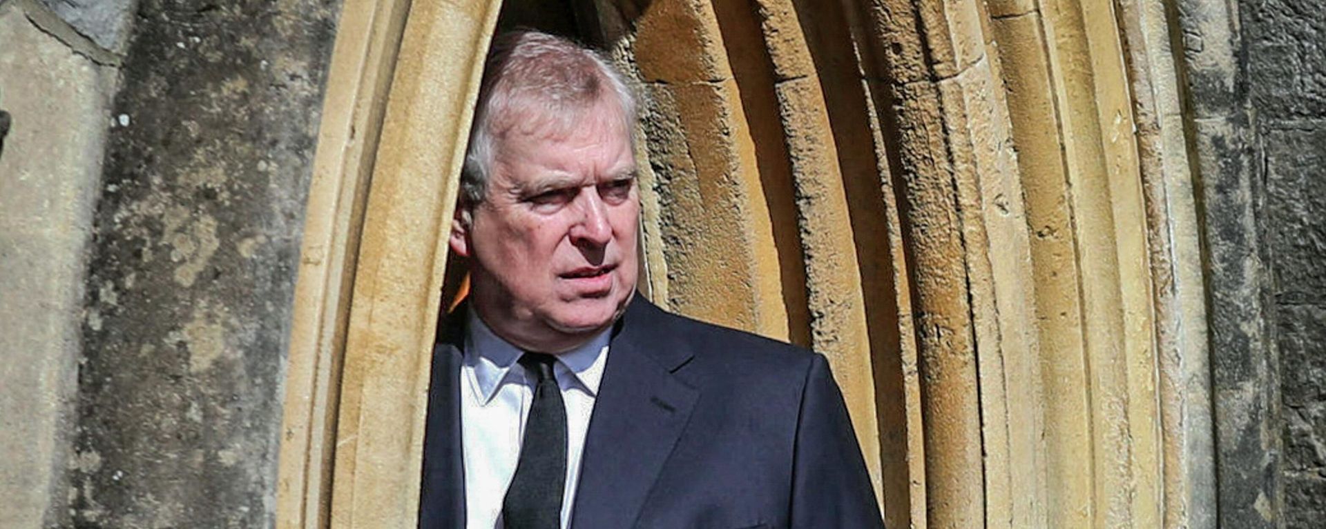 Britain's Prince Andrew appears at the Royal Chapel at Windsor, following the death announcement of his father Prince Philip, April 11, 2021 - Sputnik International, 1920, 19.02.2026