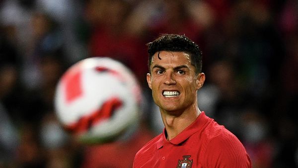 In this file photo taken on June 09, 2022, Portugal's forward Cristiano Ronaldo reacts during the UEFA Nations League, league A group 2 football match between Portugal and Czech Republic at the Jose Alvalade stadium in Lisbon. In this file photo taken on June 09, 2022, Portugal's forward Cristiano Ronaldo reacts during the UEFA Nations League, league A group 2 football match between Portugal and Czech Republic at the Jose Alvalade stadium in Lisbon. - Sputnik International