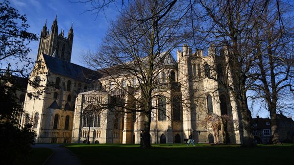 A general view shows Canterbury Cathedral, seat of the Archbishop of Canterbury leader of the Church of England, is seen in Canterbury, southern England on November 23, 2020. - Sputnik International