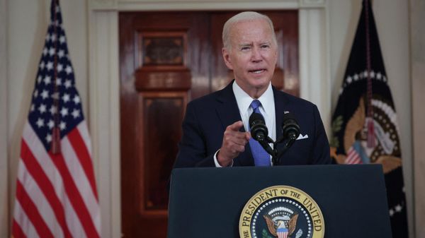 WASHINGTON, DC - JUNE 24: President Biden addresses the Supreme Court’s decision on Dobbs v. Jackson Women's Health Organization to overturn Roe v. Wade June 24, 2022 in Cross Hall at the White House in Washington, DC. - Sputnik International
