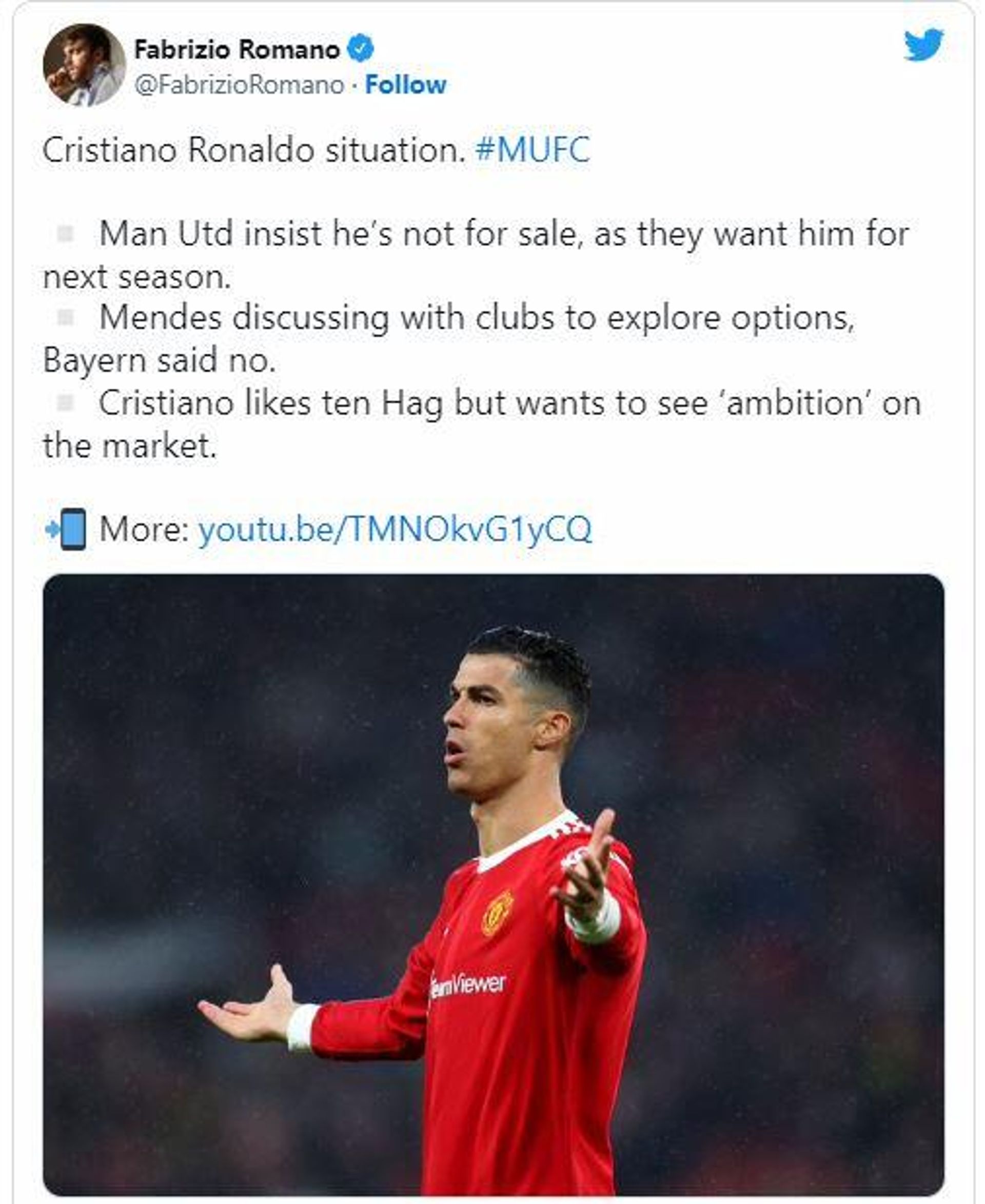Screenshot of Fabrizio Romano's tweet - Sputnik International, 1920, 27.06.2022
