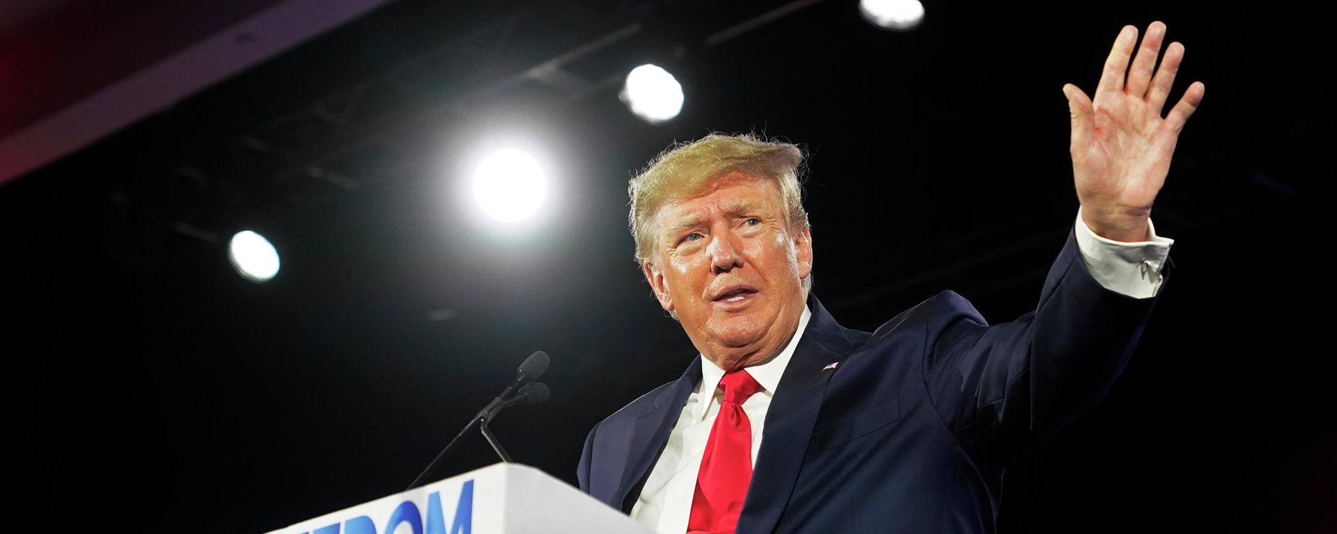 Former President Donald Trump speaks at the Road to Majority conference Friday, June 17, 2022, in Nashville, Tenn. Former President Donald Trump speaks at the Road to Majority conference Friday, June 17, 2022, in Nashville, Tenn. - Sputnik International, 1920, 15.08.2022