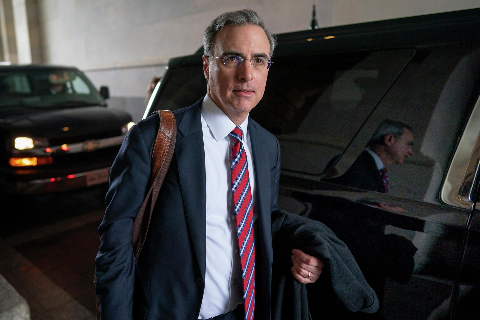 FILE - White House counsel Pat Cipollone departs the U.S. Capitol following defense arguments in the impeachment trial of President Donald Trump on charges of abuse of power and obstruction of Congress, in Washington, Saturday, Jan. 25, 2020 - Sputnik International, 1920, 01.09.2022