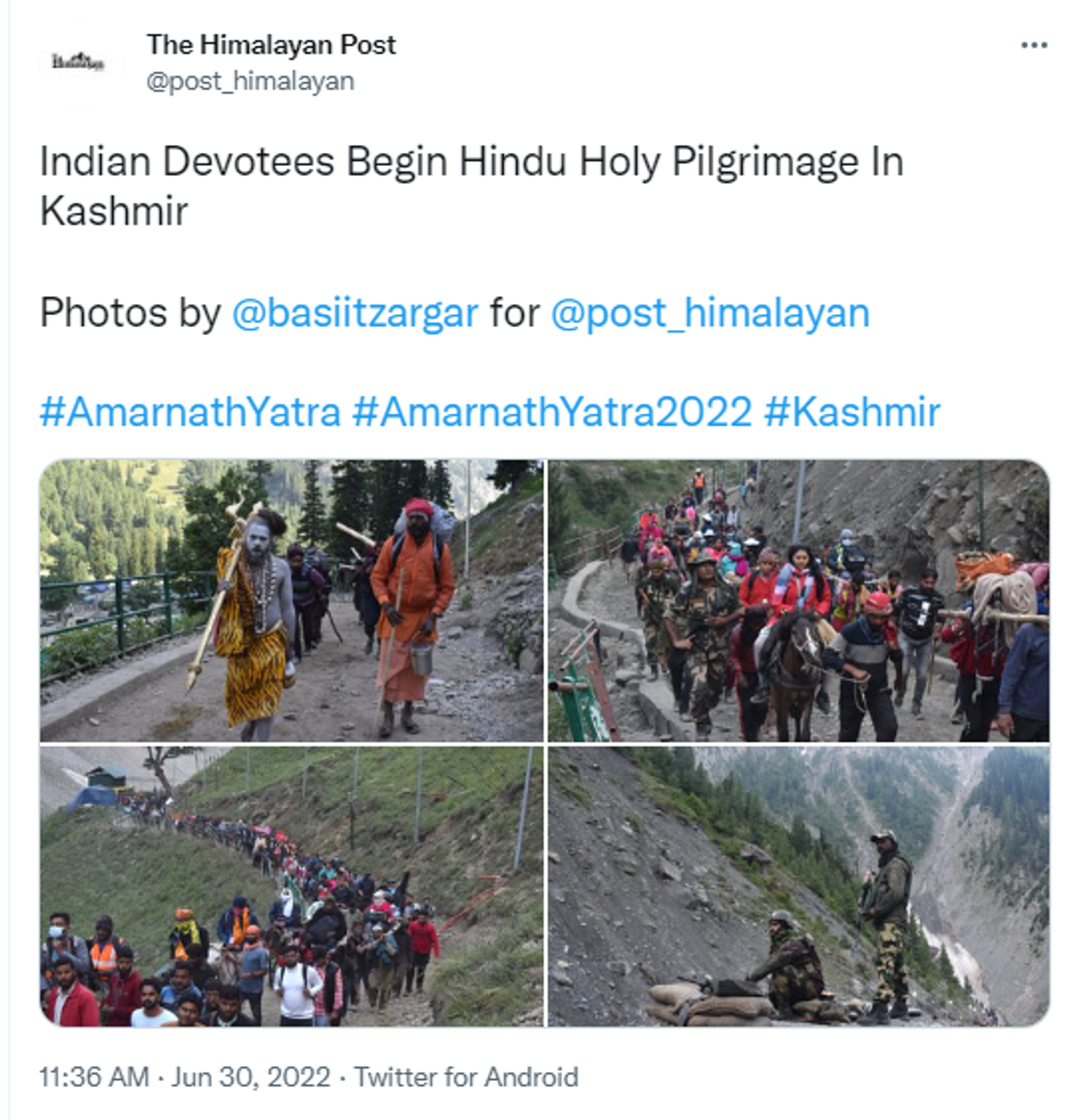Amarnath Pilgrimage Began after Gap of Two Years - Sputnik International, 1920, 30.06.2022