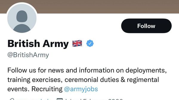 A screenshot of the British Army's official Twitter account - Sputnik International
