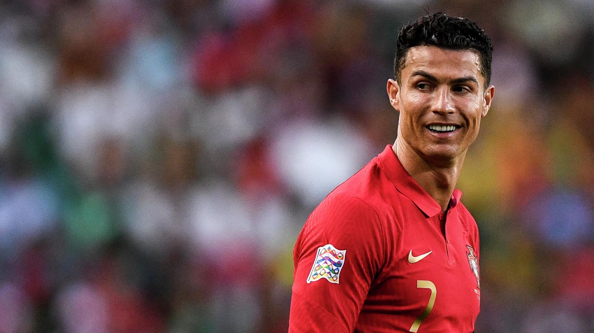 Portugal's forward Cristiano Ronaldo smiles during the UEFA Nations League, league A group 2 football match between Portugal and Czech Republic at the Jose Alvalade stadium in Lisbon on June 9, 2022 Portugal's forward Cristiano Ronaldo smiles during the UEFA Nations League, league A group 2 football match between Portugal and Czech Republic at the Jose Alvalade stadium in Lisbon on June 9, 2022 - Sputnik International, 1920, 12.07.2022