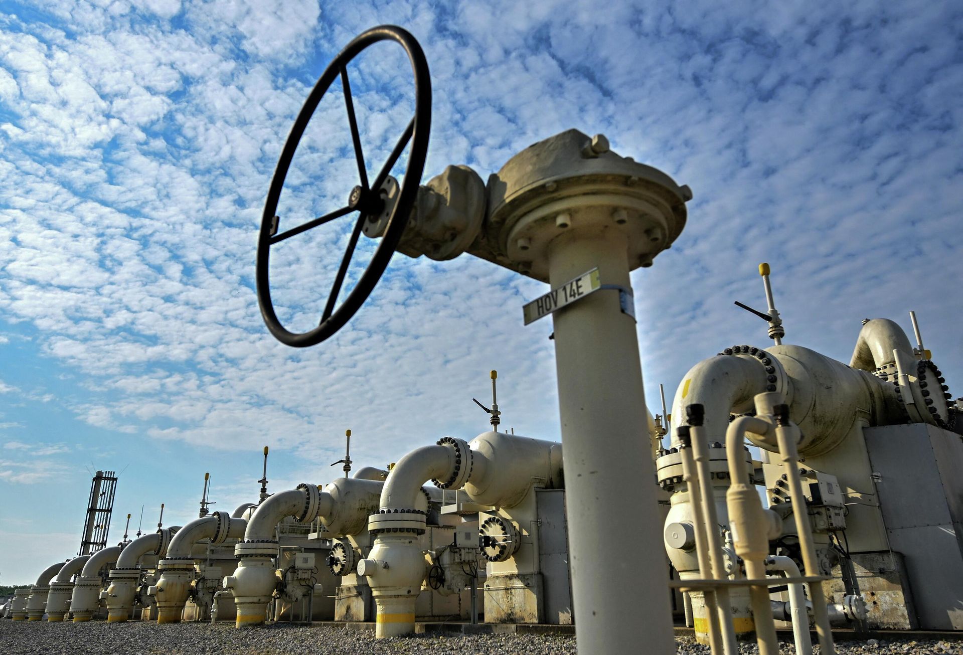 Picture taken on May 9,2022 shows equipment operated by GCA (Gas Connect Austria) and TAG (Trans Austria Gas pipelines) at one of the largest interconnection gas hubs in Europe at Baumgarten an der March, Lower Austria - Sputnik International, 1920, 18.07.2022