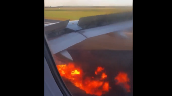 Spirit Airlines Flight 383 caught fire early Sunday as the commercial airliner landed at Georgia's Hartsfield-Jackson International Airport. No injuries were reported following the incident. - Sputnik International