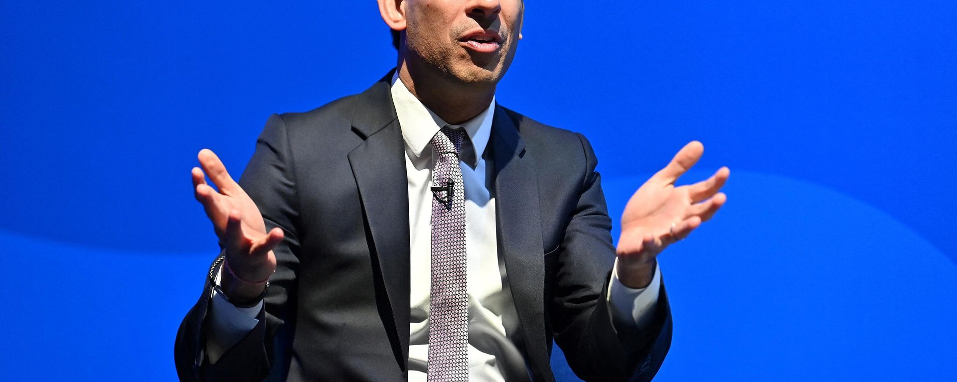 Britain's Chancellor of the Exchequer Rishi Sunak speaks during the Conservative Party Spring Conference, at Blackpool Winter Gardens in Blackpool, north-west England on March 18, 2022 - Sputnik International, 1920, 21.07.2022