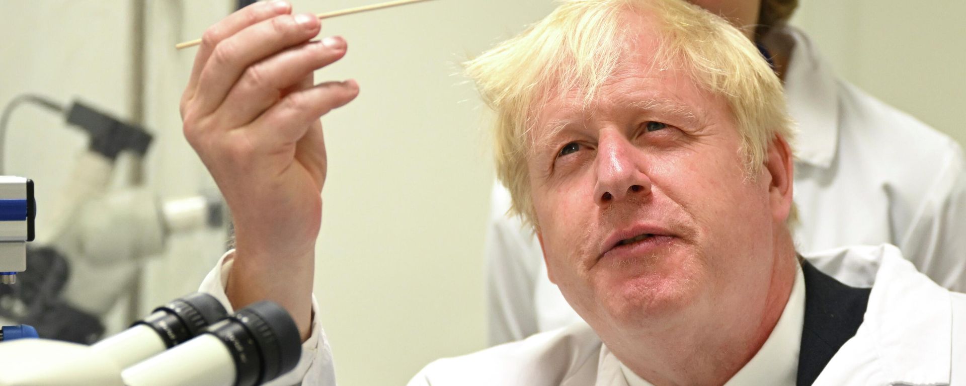 British Prime Minister Boris Johnson visits the Francis Crick Institute in London, Monday, July 11, 2022 - Sputnik International, 1920, 11.07.2022