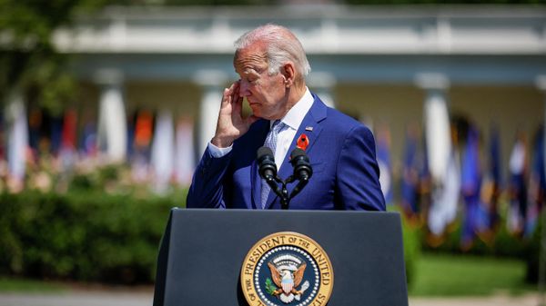 WASHINGTON, DC - JULY 11: U.S. President Joe Biden prepares to delivers remarks at an event to celebrate the Bipartisan Safer Communities Act on the South Lawn of the White House on July 11, 2022 in Washington, DC.  - Sputnik International