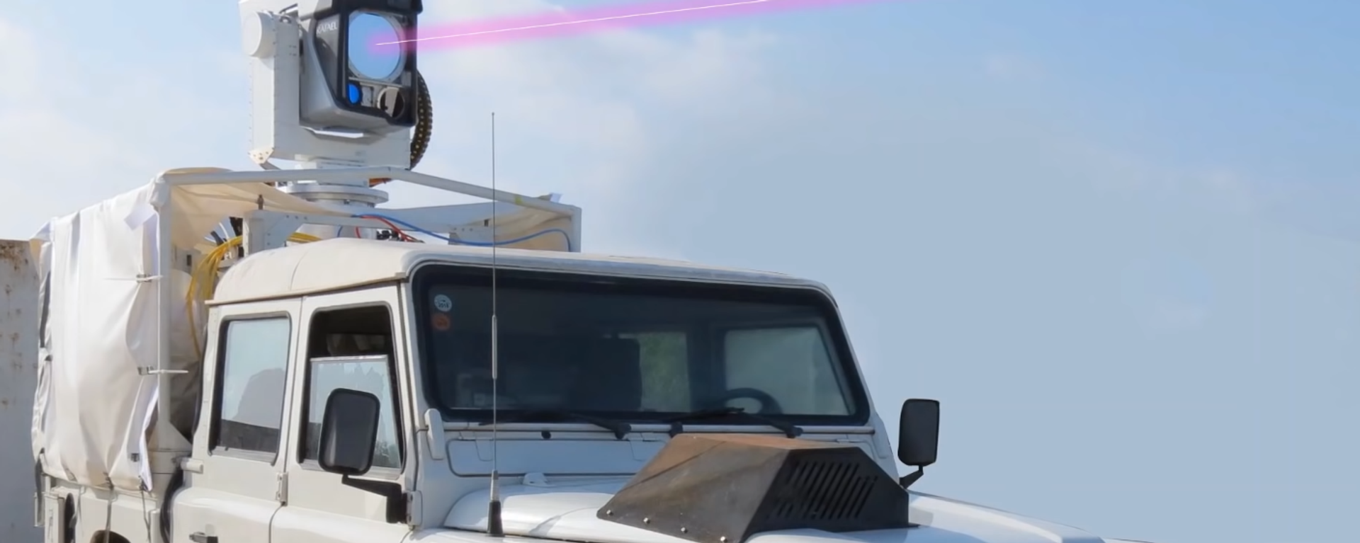 Israeli defense giant Rafael shows off 'Drone Dome' laser. Screengrab of company video. - Sputnik International, 1920, 12.07.2022